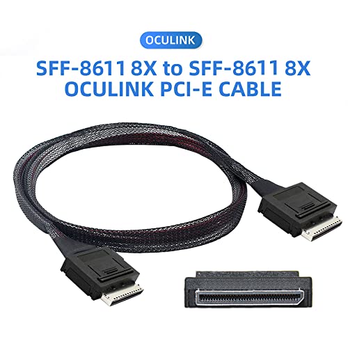 xiwai OCuLink PCIe PCI-Express СФФ-8611 8X 8-лента До Окулинк СФФ-8611 8X Ssd Податоци Активен Кабел 50cm