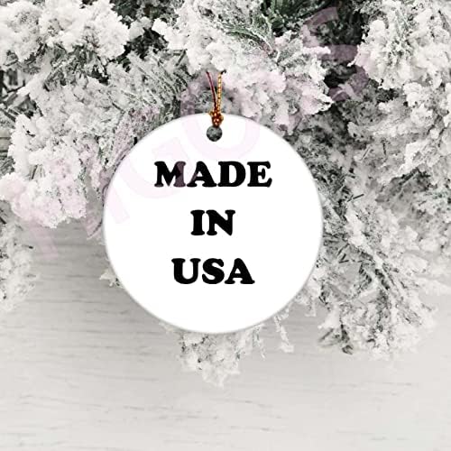 Токио Јапонија дрво виси Божиќен украс порцелан двострана керамички украс, 3 инчи
