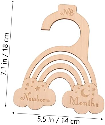 Toyandona 7pcs плакарот делител на палто Поделбата за закачалка за бебиња за закачалки за бебиња, делители за облека