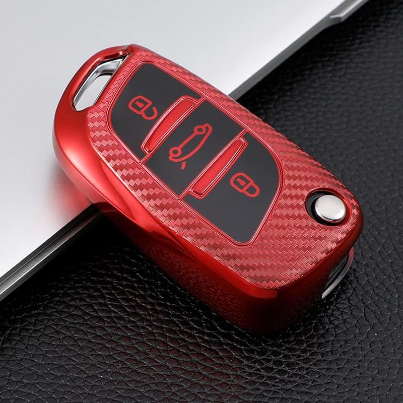 Pribeiro Carbon TPU Car Flip Key Cover Cover Shell за Citroen C1 C2 C3 C4 C5 XSARA PICA за Peugeot 306 407 807 за DS DS3 DS4 DS5 DS6