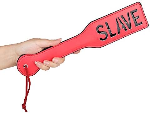 Venesun faux кожен роб Спанк -лопатка за секс игра, 12,8 инчи со вкупна лопатка за возрасни, црвено