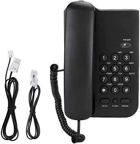 Famkit Corned Telephone Wallид-монтиран жичен кабел за деловна десктоп Телефон Биг Копчиња Бесплатни за домашни хотелски канцеларии