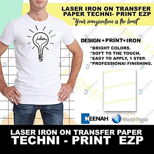 Технички печати EZP - Ласерска хартија за пренос на топлина 11 x17 50 листови