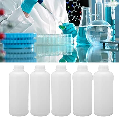 TGOON примерок од шише со течно складирање, 1000 ml добро запечатување пластично лабораторија со шише со хемиски реагенси околу 10 парчиња
