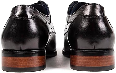Единствени мажи uxуксон ласерски остредени чевли со чипка црна боја