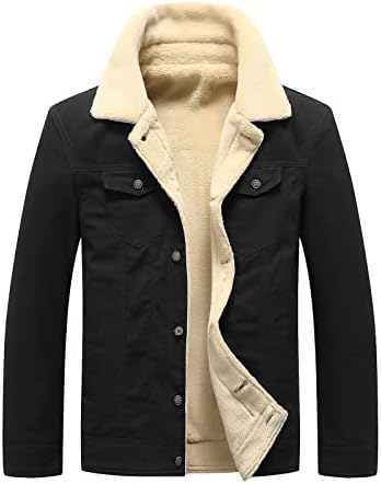 Менс есен и зимска мода обична цврста боја тока плус кадифена џебна палто јакна мажи зимска работа