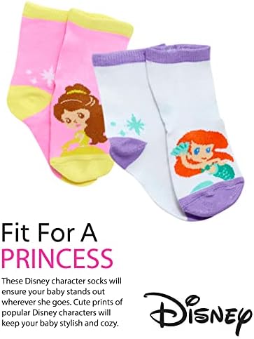 Дизни Бебе Девојки Чорапи - 12 Пакет Мини Маус, Дејзи, Принцеза Чорапи