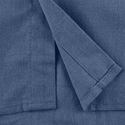 Dgkaxiyahm Машка есенска V-врат за лабава копче памук и ленена кошула светлина се вклопуваат основни цврсти едноставни блузи со долги ракави