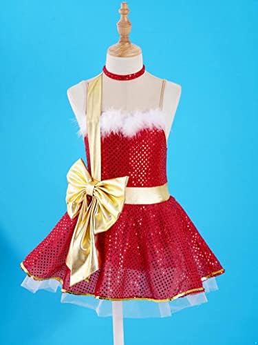 Yartina новороденчиња сјајни sequine sequins tutu фустан балет танц рингмастер циркус костум перформанси облека