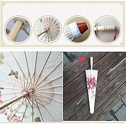 Crivox рачно изработено подмачкана хартија чадор бамбус крпа чадор чадор одлично за класично сликарство танцување свадбена забава, 32 “