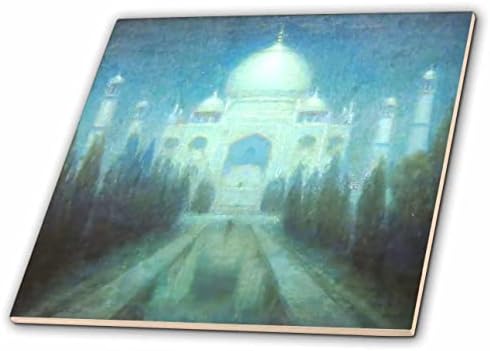 3дроза Таџ Махал Индија Гроздобер Уметност Бела Индиска Палата Мека Сина Позната Локација-Плочки