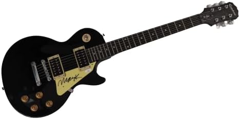 Марк Мајтсбаг потпиша автограм со целосна големина Гибсон епифон Лес Пол Електрична гитара многу ретка w/ jsa автентикација - Дево, П: Зарем