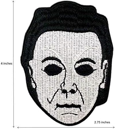 Симпатична страница Мајкл Мајерс извезено железо на шиење на лепенка хорор хорор чудовиште подароци