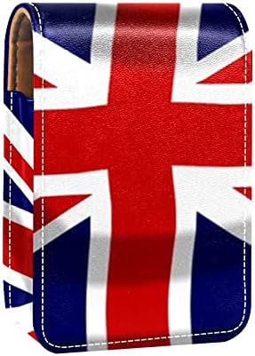 Мини Кармин Случај Со Огледало За Чанта, Унион Џек Велика Британија Британски Џек Пренослив Случај Носителот Организација