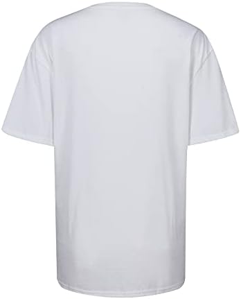 Симпатични смешни блузи за подароци за девојки лето есен кратки ракави САД графички блузи маици маици женски фл