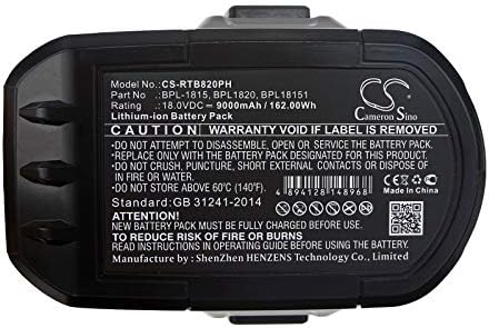 Замена на батеријата Aijos 18V за Ryobi ABP1801, ABP1803, BCP1817/2SM, BPL1815 BID-1801M, BID-180L, BID1821, BIW180, CAD-180L,