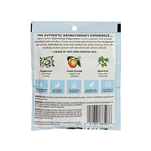 Аура Качија Освежувачки Пеперминт Ароматерапија Минерална Бања | 2,5 мл. Пакет
