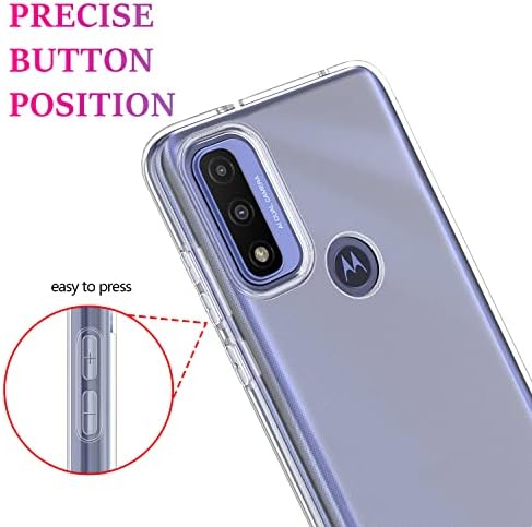 Shinewish for Motorola G Pure Case 2021, Slim Fit Soft & Flisbible Clear Jelly TPU Shockproof Bumper Case Case for Moto G Power 2022