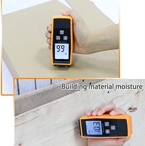 Навлажнувајте го мерачот дигитален мерач на дигитално дрво Е. 0-80% Алатка за мерење на тестер за работа
