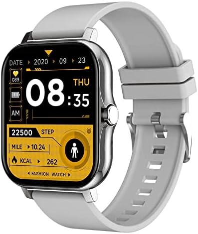 Bzdzmqm Паметен Часовник за iOS Android, Повик Примање/Bluetooth Разговор, 1.7 ВО HD Екран На Допир Паметен Часовник Водоотпорен Фитнес Часовник