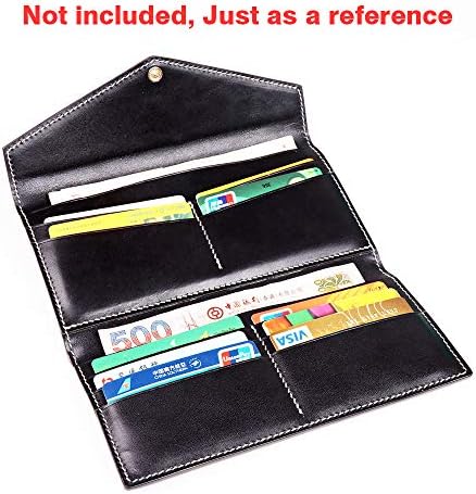 Wuta Checkbook Долга паричник Шаблон за спојки на спојката Акрилна кожа Модел на сечење за Држете го држачот на визит -картички Мажите