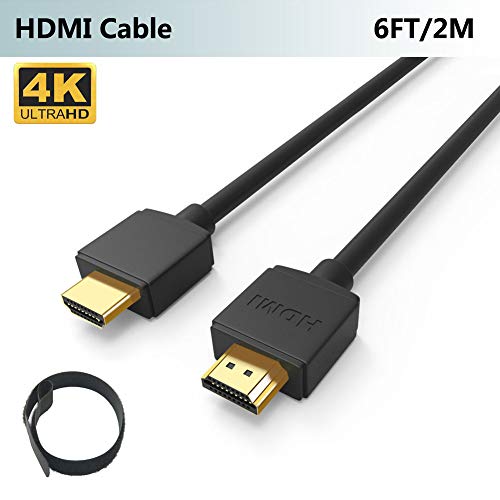 FOINNEX HDMI Кабел, Тенок HDMI Кабел, 6,6 Ft 4K@30HZ, HDMI1, 4 Со Голема Брзина Компатибилен СО ТВ, Проектор, Лаптоп, Nintendo Прекинувач, PS3,