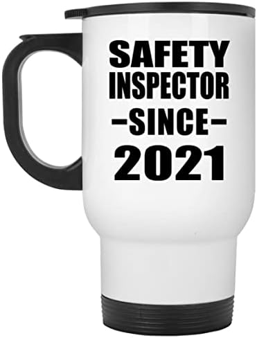 Дизајнирајте Инспектор За Безбедност Од 2021 Година, Бела Патна Кригла 14оз Изолирана Гимнастика Од Нерѓосувачки Челик, Подароци