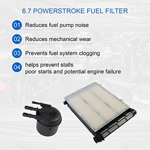 Елемент за филтрирање на гориво 6.7 Замена на PowerStroke за 2017 2018 2019 2020 2021 Ford F-250 F-350 F-4501 F-550 Super Duty
