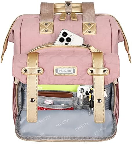 Ранец на лаптоп за жени, наставничка докторска медицинска сестра торба за чанти за лаптоп 17,3 инчи, голем ранец на училиште за