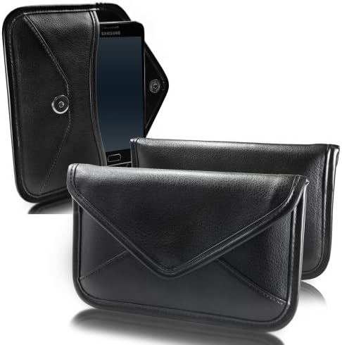 Boxwave Case Компатибилен со Vivo X50 Pro - Елита кожена торбичка за месинџер, синтетички кожен покритие дизајн на пликови за виво X50 Pro