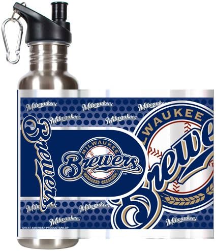 Одлични американски производи MLB Графичка обвивка од шише со вода од не'рѓосувачки челик