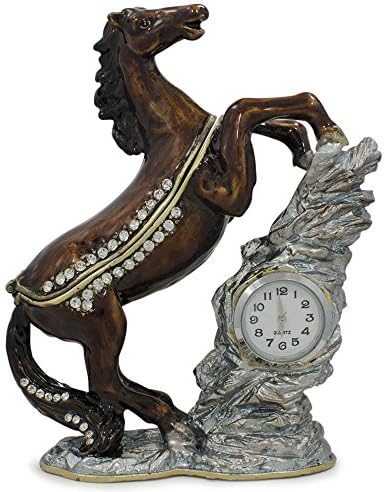 Најдоброто скапоцено накит благороден коњ со кутија за кутии за часовници 4,5 инчи