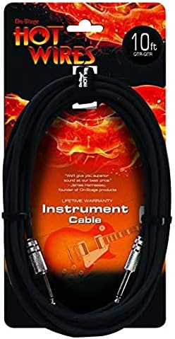 На сцената топли жици 1/4 кабел за гитара, 10 стапки