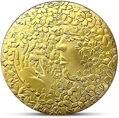 Adacryptocoincryptocurrency Омилена Монета Цвет Грмушка Женски Јапонски Монета Позлатени Виртуелна Монета Занаети Среќа Монета Колекционерски Монета