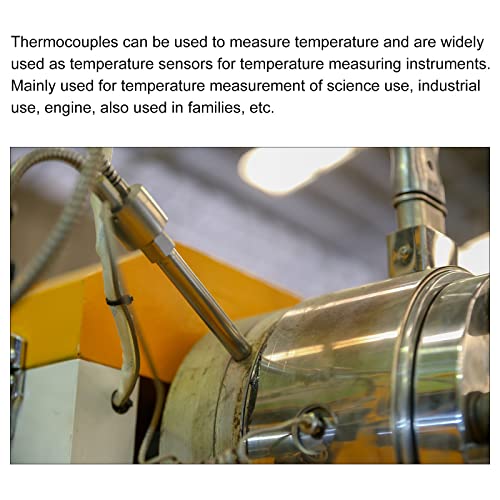 Меканиксиите К Тип Сензор за температура на температурата М10 ТЕМЕРМИЈА НА СВЕТСКИ ТЕРМОПОВЕР 16ft Изолирана жица од 0 до 800 ° C