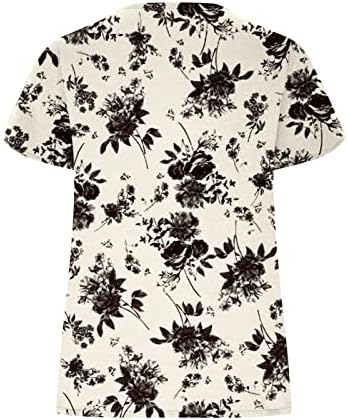 Женски врвови кои го кријат белиот маст со ливчиња за летово летни хавајски кошули, плетена маичка, облечена маица, случајни маици