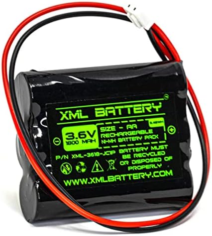 XML батерија 3.6V 1800mAh AA1800 Unitech Ni-MH Замена на батеријата што може да се надополнува за излезниот знак за итни случаи
