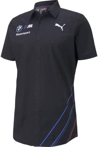 Гориво за навивачите BMW Motorsports 2022 Машка тимска копче надолу со кошула