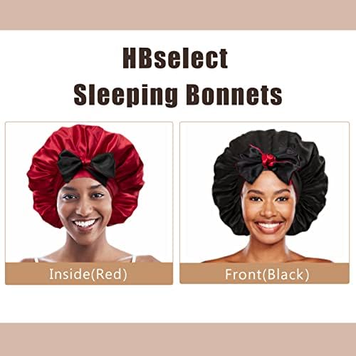 Satin Bonnet Silk Bounnet за спиење, хауба за коса, реверзибилни хауба за жени, без лизгање на капацитети