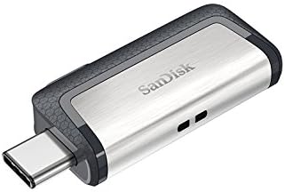 SANDISK Ултра 128gb ДВОЕН Диск USB Тип-C Работи Со Паметни Телефони, Таблети, И Компјутери Пакет Со Сѐ, Но Stromboli 4 ПОРТ USB