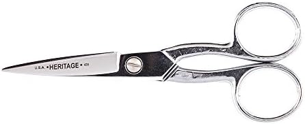 Klein Tools G435 ножици, скромен ножици за скроз, одлично за вез, шиење, ткаенина, електроника, повеќе, 5-инчи