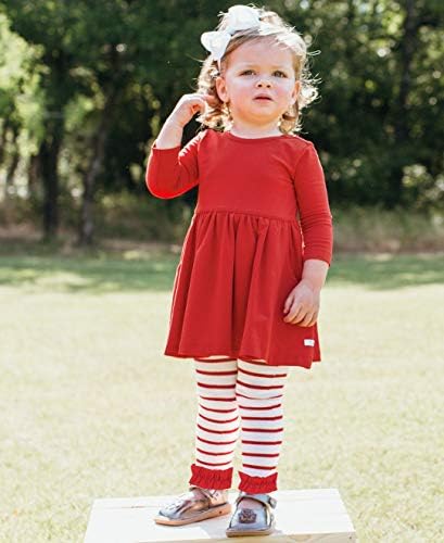 Девојки за бебиња/мали деца од RuffleButts® плетени фустан со вртење