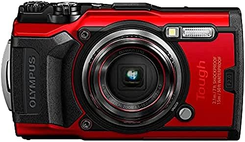 Водоотпорна камера на Олимп ТГ -6, пакет на додатоци за црвена - Експо Премиум додатоци