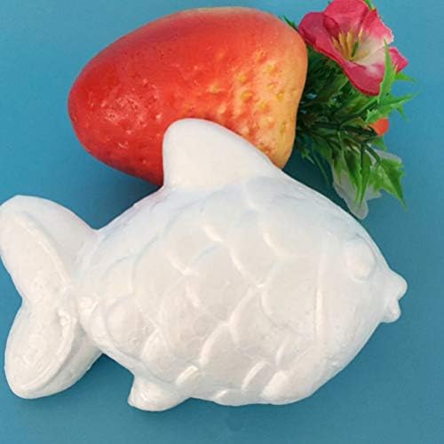 10 парчиња риба риба во форма на полистиренска пена за DIY уметности занает занаетчиски модел на бела морска храна моделирање