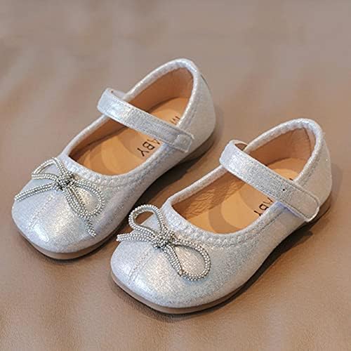 QVKARW девојки обични чевли дебели единствени тркалезни пети облечени чевли чевли за девојчиња за бебиња
