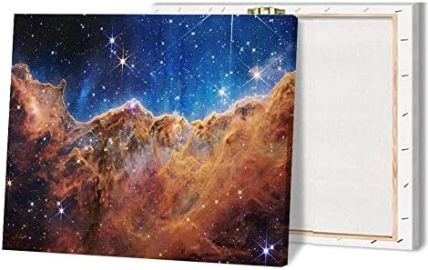 James Webb Nasa вселенски телескоп Карина Небула Високо детален простор Космички карпи starвезда раѓање платно на НАСА Постер простор Простори за отпечатоци Арт Галакси