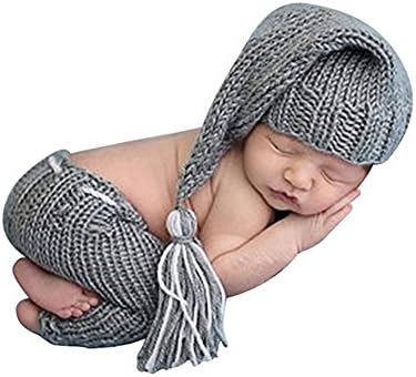 Новороденче за бебиња фотосесија реквизити девојки момче капчиња плетени костуми облеки