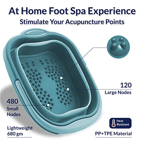 АВА Голема нога бања склопувачка пластична када Со Гребење На Стапалата - цврсти пластични кади За Натопување на стапалата Бања За Нозе