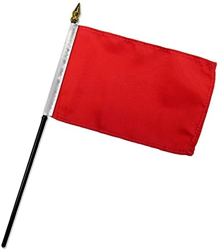 Цврст Црвен 4 х6 Биро Стап Знаме