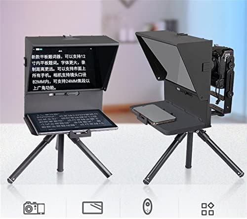 XueSha Portable HD Teleprompter користен за видео снимање интервју за интервју во живо проследувач на промет за смартфон DSLR камера со видео